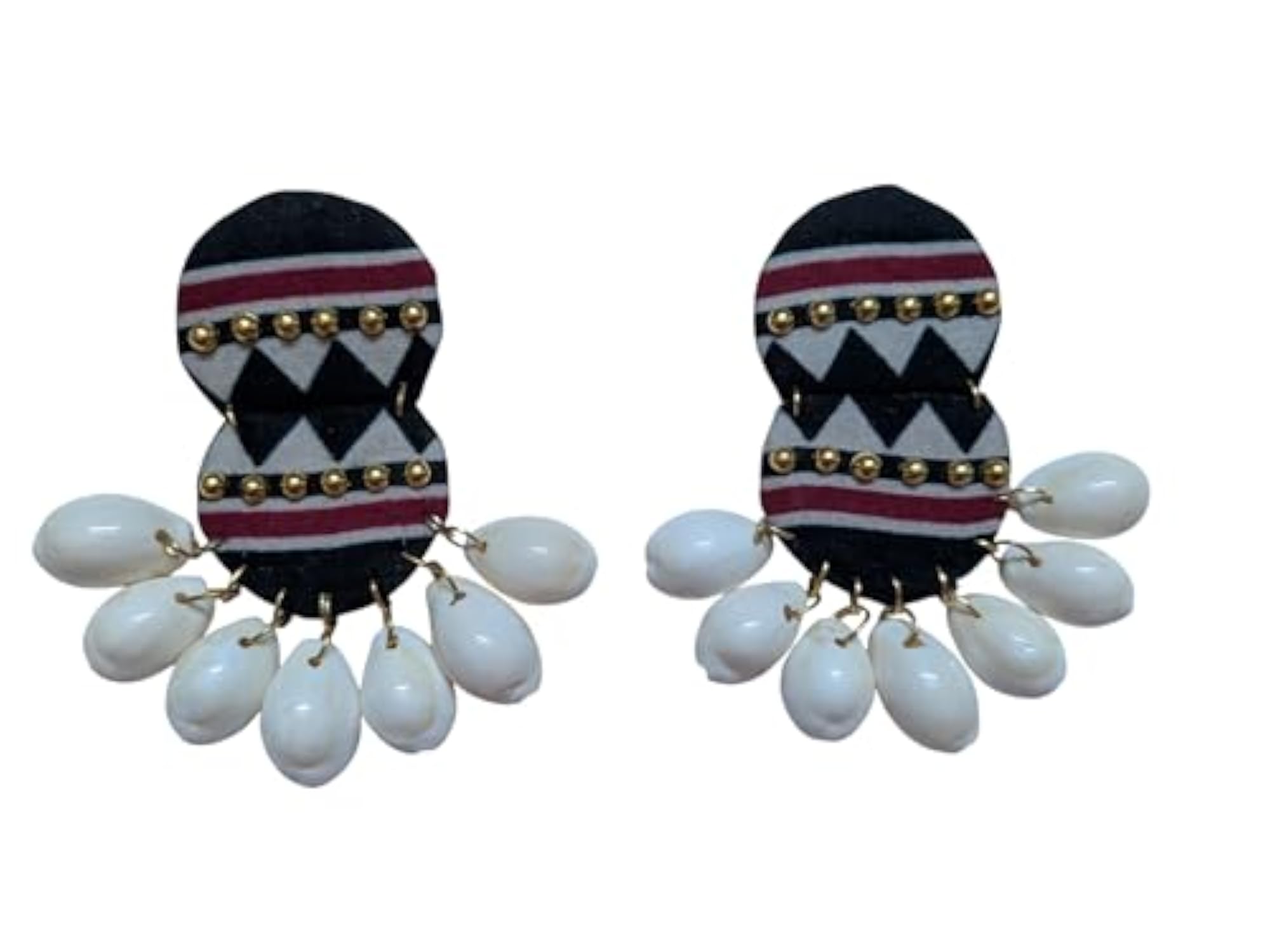 Handmade Seashell Dangle Earrings for Women