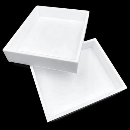 Placa cuadrada de PTFE y bandeja de teflón de 15 mm de profundidad
