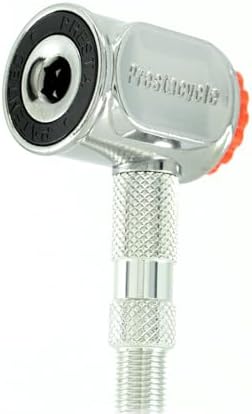 Prestacycle Pro Presta Head – Auto-Lock Bicycle Tire Pump Head for Tubeless & Presta Valves, 90° Steel Design, Presta Valve Pump, Presta Adapter, Compatible with Prestaflator Pro & Premium Floor Pumps