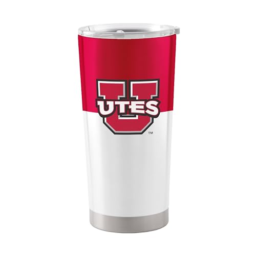 Image of Logo Brands 20 oz Powder Coat Tumbler- Insulated Tumbler with Lid for Water, Iced Tea or Coffee, Smoothie and More