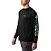 Columbia Men's Terminal Tackle Long Sleeve Fishing Shirt, Black/Gulf Stream Logo, XX-Large