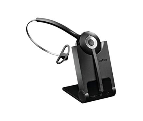 Jabra Pro 920 DECT Wireless On-Ear Mono Headset - HD Voice and Noise-Cancellation with All-day Battery - Optimised for use with Desk Phones in UK/HK/SG Regions