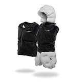 Chutex Elder Anti-Airbag-Weste für ältere Menschen | Schutz des Rückens, des Beckens und des Kopfes | Verhinderung von Brüchen | verbundene Anwendung – Geolokalisierung & Alarm, Schwarz , Large