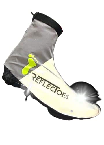 ReflecToes Reflective Winter Cycling Shoe Covers - Waterproof, Windproof, Rear Zipper - for Men & Women