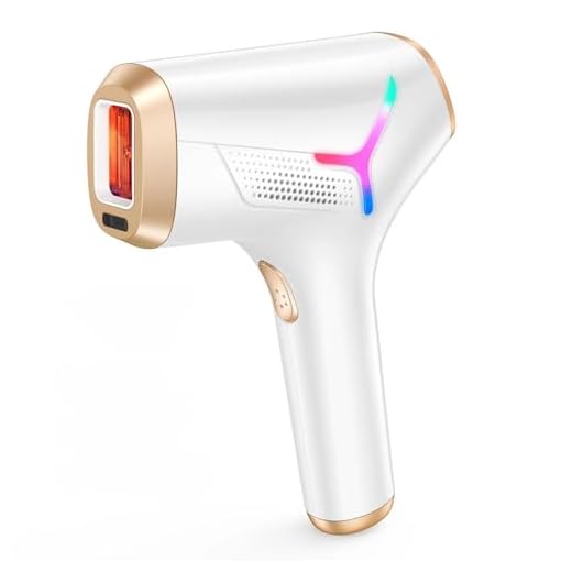 Depilador a Laser com Resultados Rápidos em 3 Semanas, Aparelho de Luz Pulsada IPL com Modo Rejuvenescimento (SR) para Homens e Mulheres, Tela LCD, Uso Profissional em Casa (Branco)