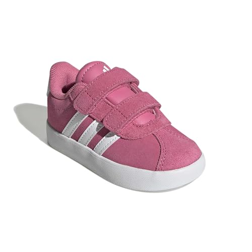Image of adidas Boys Vl Court 3.0 Slip On Sneakers Shoes Casual - Pink, White