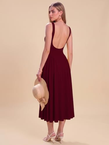 Image of Solid Fit and Flared Round Neck Gown for Women's & Girl's