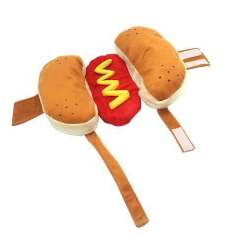 Disfraz plegable de hamburguesa para perros y gatos