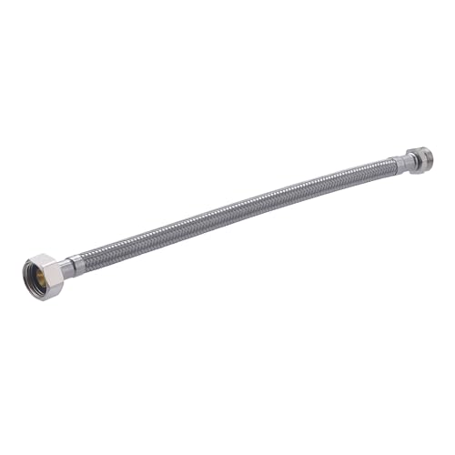 Flexible inox mâle 12x17 - femelle 15x21 passage intérieur 8 mm - longueur 30cm NOYON & THIEBAULT