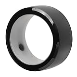 focket smart ring, anello nfc in ceramica universale indossabile r5 per uomo donna, smart ring nfc 128g impermeabile con 2 pietre della salute per telefono cellulare, per ic e carta nfc (l)