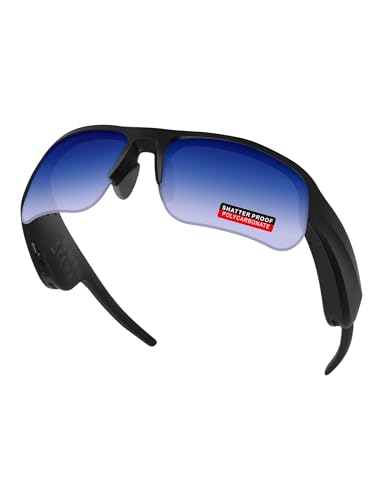 Image of PRO+ Polycarbonate Non-Polarized Replacement Lenses & Nose Pads for BOSE Tempo BMD0011 Sunglasses - Ocean Blue Gradient Tint