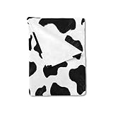 Baby Toddler Cow Gift Blankets Girl Soft Flannel Swaddle Blanket Cute Cow Dots Receiving Throw Newbo