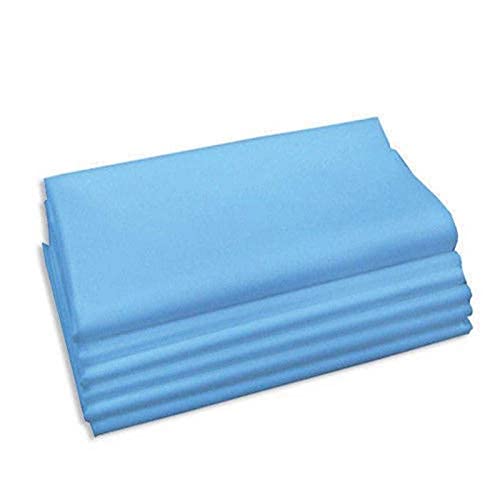 ISHTA 30 GSM 5 Pieces Disposable Waterproof Non-Woven Fabric Bed Sheet for Patients, Massage Bed, Salon, Hospital Bed, Adults & Best for Travel (60 x 60 Inch, Blue)-image-46