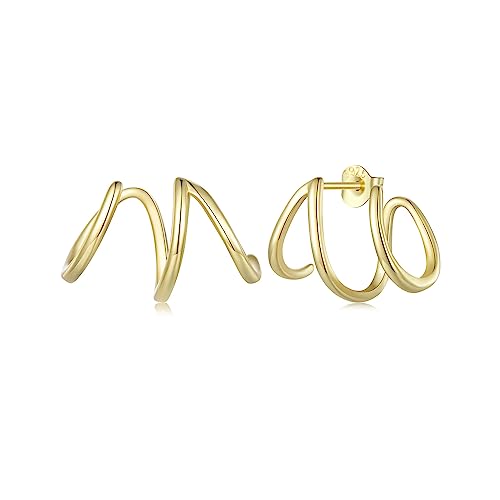 Créoles Huggie femmes petits bijoux simples faits à la main hypoallergéniques