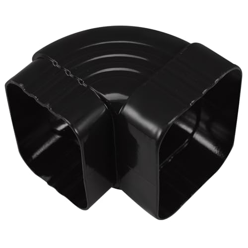 WHAMVOX Aluminum Alloy Downspout Elbow Connector Bend Adapter for Rainwater Drainage Flexible Installation with Corrugated Fitting Durable Design