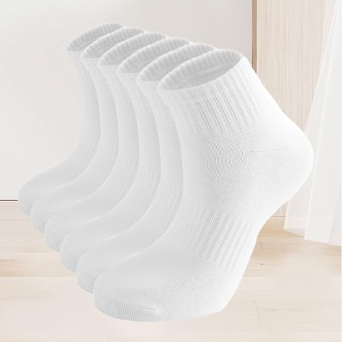 3-Pack Women’s Thin Cotton Ankle Socks, Athletic Mini Crew Socks for Gym and Everyday Wear