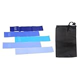 5 anillos de entrenamiento, banda de resistencia para piernas y caderas, anillos antideslizantes para ejercicio, estiramiento de glúteos, ejercicio