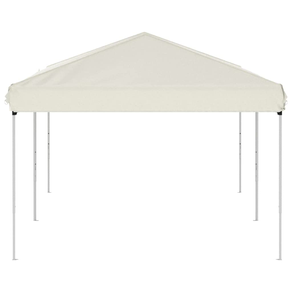AUVYI Terrassenpavillon Faltbar Creme 3x6 m Festival-Zelt Welches UV-beständig und Wasserabweisend Partyzelt für Familientreffen, Grillpartys, Picknicks, Camping, Geburtstagsfeiern