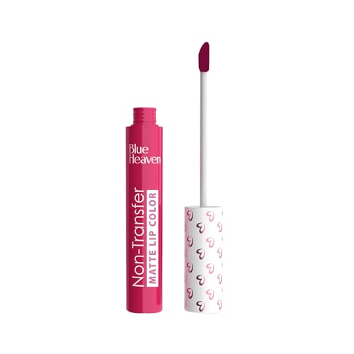 Image of Blue Heaven Non Transfer Lip Color | Liquid lipstick Waterproof & Smudge Proof | Intense Pigment | Long-Lasting upto 8hr | Matte Finish with Hydrating Formula | 402 | 3GM
