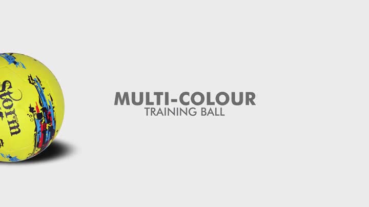 Nivia Storm Football, As Per Basic Standard, Training Ball, 32 Panels, Durable Rubber Cover Molded, Butyl Threadwounded Bladder, to Play On Hard Ground (Size - 5, Yellow)