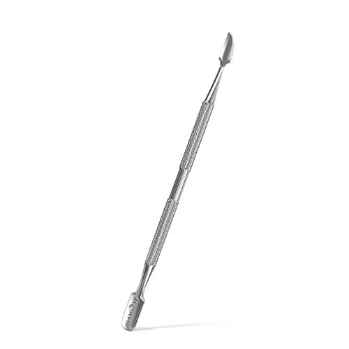 GLAMOVE Cuticle Pusher and Cutter 14cm - Professional Stainless Steel Nail Cuticle Pusher-Gel Nail Polish Remover- Best Manicure Pedicure Tools for Fingernails and Toenails