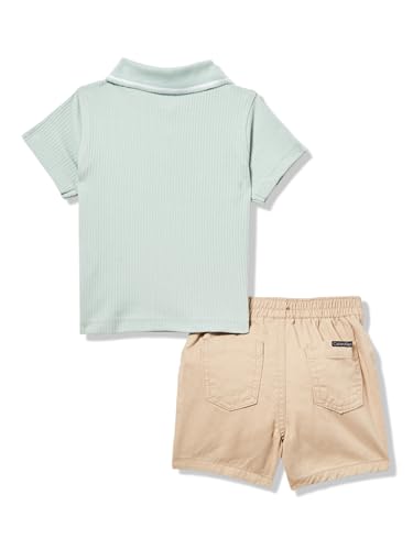 Image of Calvin Klein Boys' 2-piece Short Sleeve Polo Shirt and Shorts Set