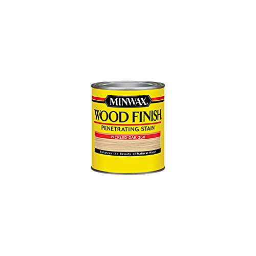 1/2 pt Minwax 22600 Pickled Oak Wood Finish Oil-Based Wood Stain