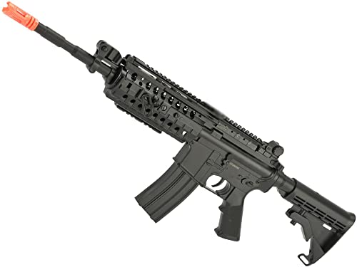 Evike Airsoft - CYMA AEG Mag Compatible Full Size Airsoft M4 Spring Powered Rifle (Model: M4 S-System)