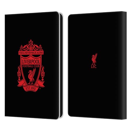 Protection Kindle Paperwhite 6 Liverpool FC étui portefeuille cuir noir liseuse
