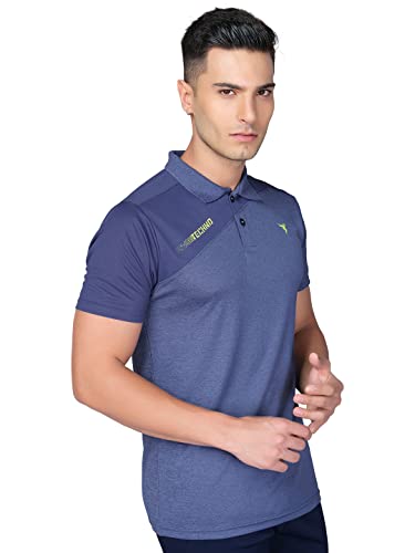 Image of TECHNOSPORT Men's Polyester Slim Fit T-Shirt