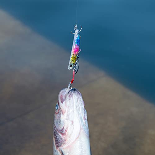 Goture メタルジグセット ライトショアジギング 10g/15g/20g/25g/30g/40g シーバス ヒラメ 青物 アシストフック付き 4個セット ルアー (40g) 6枚目