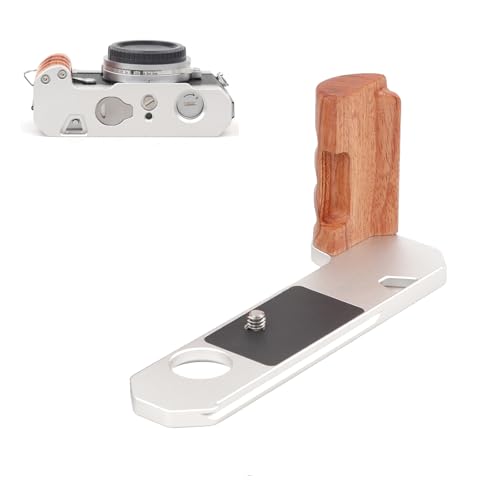SZZCNOX Handgrip L-shape Grip for Nikon Nikomat FTN FT2 FT3 Camera, Quick Release Plate for Arca, Handle Grip L Bracket with 1/4"-20 Threaded Hole for Nikon FTN/FT2/FT3 Camera Accessories (Silvery)