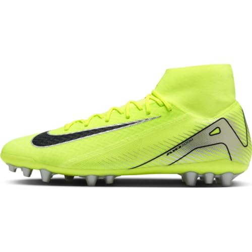 Nike Herren Mercurial Superfly 10 Academy AG High-Top Fußballschuh, Volt/Black, 43 EU
