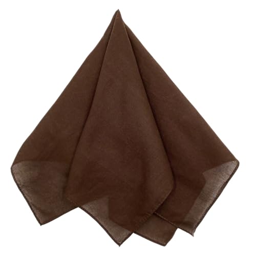 Image of MDSTYLE 100% Cotton Solid Color Bandana for Men & Women 22 inch x 22 inch Handkerchief Headband Scarf