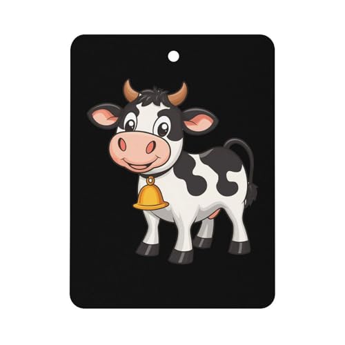 Cow Dairy Farming Car Air Freshener Hanging Aromatherapy Tablets for Car Accessories Square