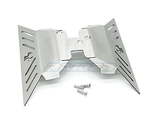 Image of Stainless Steel Center Skid Plate Panel Gear Box Protector Guard for 1 /10 Capra UTB 1.9 Unlimited Trail Buggy