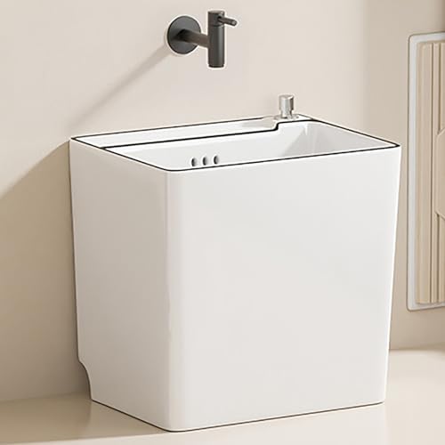 Tina de baño para pies de cerámica multifuncional 41x32x40 cm