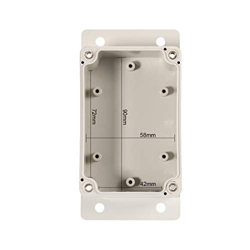 Uxcell 3.9"X2.67"X2"(100Mmx68Mmx50Mm) Abs Junction Box Universal Electric Project Enclosure W Mounting Fixed Hole #TOP3
