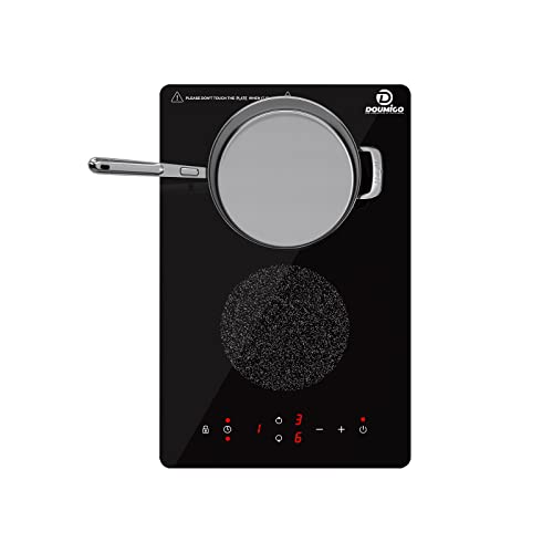 Doumigo Induction Cooktop, 2 Burner Electric Cooktop 120V Vertical