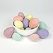 Pastel Easter Felt Eggs- 100% wool felt- choose 6 or 12 count- by Sheep Farm Felt