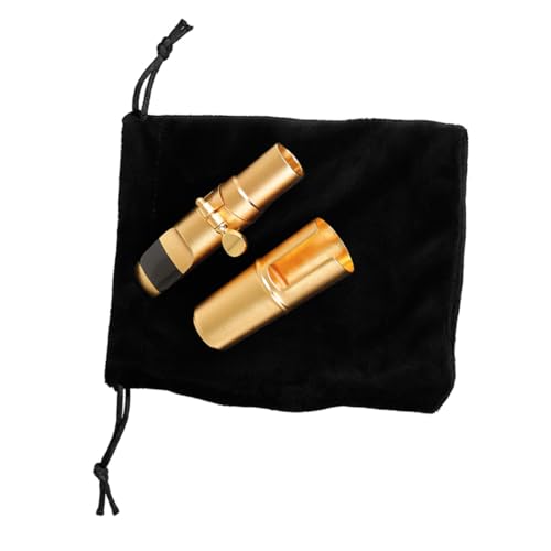 VICASKY Saxophone Mouthpiece Kit Metal Saxophone Flute Head Protective Cap Saxophone Set for Jazz Performances