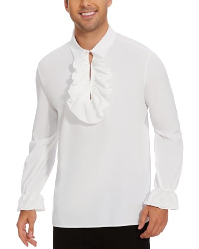 Style victorien et steampunk élégant sur cette chemise médiévale