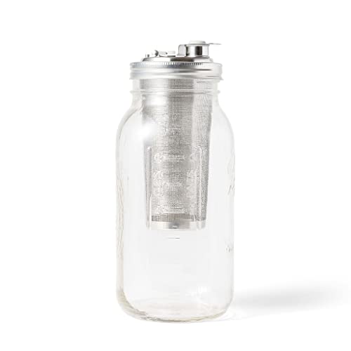 Jarware Cold Brew Coffee Maker and Tea Infuser Lid For Wide Mouth Mason Jars,Black by Jarware - Image 5