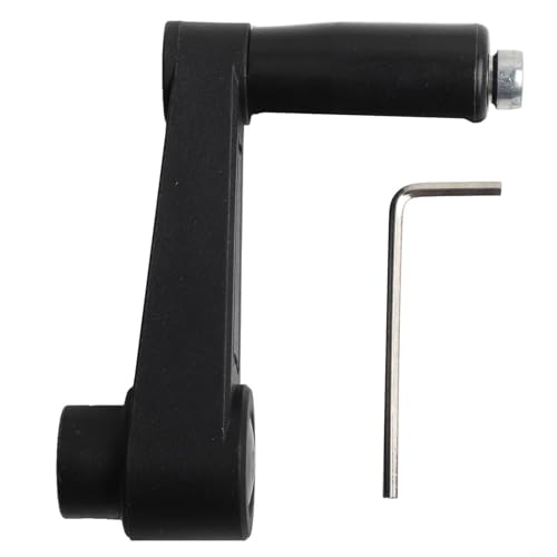 Miniatura 3 de Manivela De Mano De Agujero Redondo De 8 A 16 Mm, Para Generador Y Maquinaria, Nailon Reforzado Y Construcción De Acero Al Carbono Tratado Térmicamente Con Agarre Ergonómico, Compatible Con Torno 8
