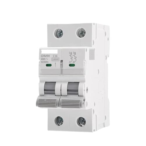 Disjoncteur miniature pour éviter les surcharges électriques courbe CA 2 pôles 6A