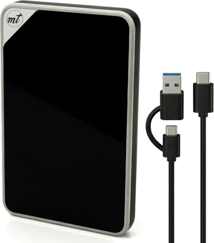 Disco duro externo portátil compatible con iPhone y Mac con transferencia USB 3.1 1