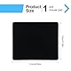 WeddHuis Gaming Maus pad mit rutschfeste Gummiunterseite, wasserdichte Ultraglatte Waschbar Mouse Pad für Kabellose Maus Laptop PC Büro Zuhause Arbeiten Spiele (22x18CM) (Schwarz)