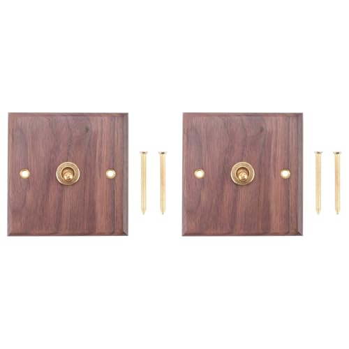 Uooduby Retro Amerikanischer Lichtschalter 2er Set
