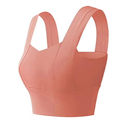 DECDEAL Sutiã esportivo feminino push-up à prova de choque acolchoado tops recortados com tope regat