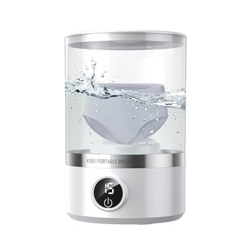 Mini-Notebook, 1,7 l, leise mit Tiefenreinigung, Stromversorgung über USB, ideal für BHs, Socken und empfindliche Kleidung, perfekt für Zuhause, Reisen, Camping, Wohnung und Schlafzimmer